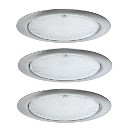 Paulmann 93559 - НАБОР 3xLED/2,8W Встроенный светильник с датчиком MICRO LINE 230V 2700K