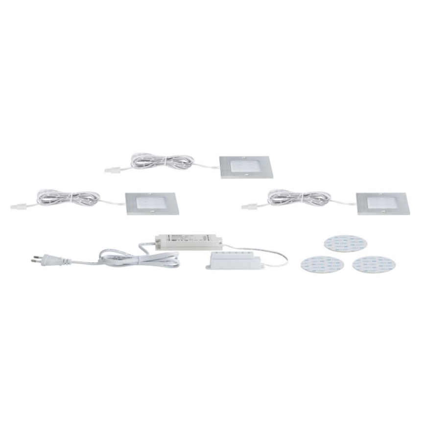 Paulmann 93561 - НАБІР 3xLED/4,7W Освітлення для меблів MICRO LINE 230V