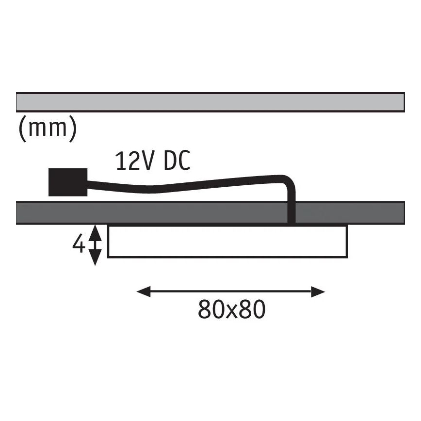 Paulmann 93561 - НАБОР 3xLED/4,7W Мебельное освещение MICRO LINE 230V