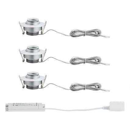 Paulmann 93579 - НАБІР 3xLED/3,8W Вбудований світильник PREMIUM 230V