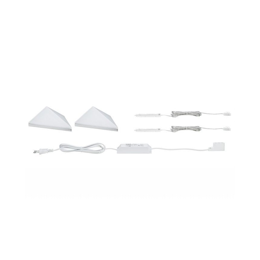 Paulmann 93584 - НАБІР 2xLED/6,2W IP44 Освітлення меблів KITE 230V