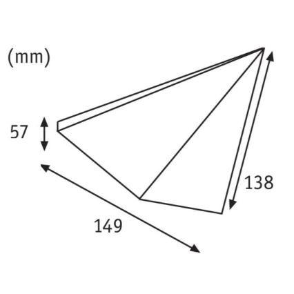 Paulmann 93584 - НАБІР 2xLED/6,2W IP44 Освітлення меблів KITE 230V