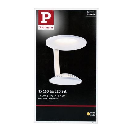 Paulmann 93591 - LED/2,5W Стельовий світильник GLINT 230V