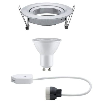 Paulmann 93602 - Диммируемый встраиваемый светильник для ванной комнаты NOVA 230V LED GU10/7W IP23