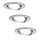 Paulmann 93607 - НАБІР 3x LED GU10/7W IP23 Димерний світильник для ванної кімнати NOVA 230V