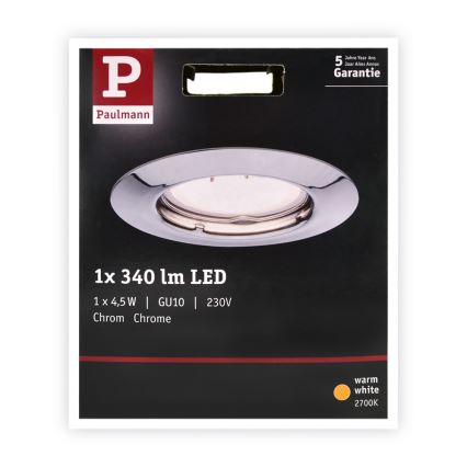 Paulmann 93660 - LED/4,5W Встроенный светильник PREMIUM LINE 230V