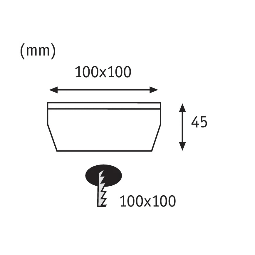 Paulmann 93774 - LED/0,24 Вт IP67 Сонячний світильник для під'їзду CUBE 1,2В 1200 мАг
