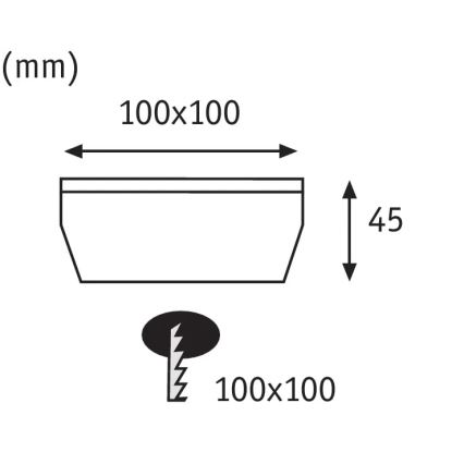Paulmann 93774 - LED/0,24W IP67 Ґрунтовий світильник на сонячній батареї CUBE 1,2V 1200 mAh