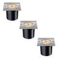 Paulmann 93787 - Набор 3x светильника для подсветки дорожек 230/12V LED/1,2W IP65