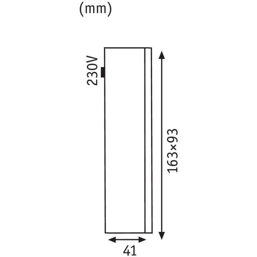 Paulmann 93809 - LED/2,4W IP44 Вуличний настінний світильник SPECIAL LINE 230V