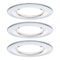 Paulmann 93874 - НАБОР 3xLED/6,8W IP44 Подвесной потолочный светильник для ванной комнаты с регулированием яркости COIN 230V