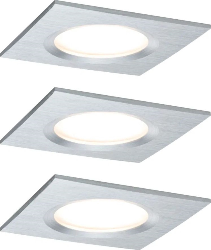 Paulmann 93895 - НАБІР 3xLED/6W IP44 Вбудований стельовий світильник для ванної з регулюванням яскравості NOVA 230V