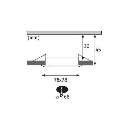 Paulmann 93895 - НАБОР 3xLED/6W IP44 Встроенный светильник для ванной комнаты с регулированием яркости NOVA 230V