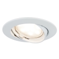 Paulmann 93977 - LED/6,8W IP23 Встраиваемый светильник для ванной комнаты COIN 230V белая