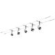 Paulmann 94081 - НАБІР 5xLED/5W Точковий світильник до мотузкової системи 230V чорний
