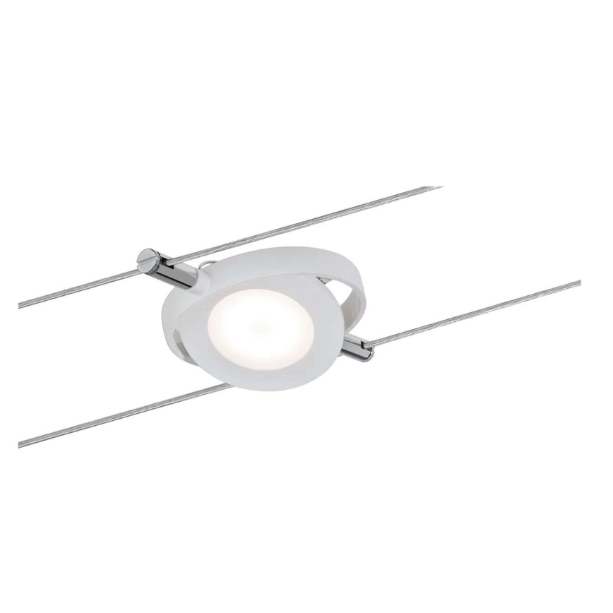 Paulmann 94106 - НАБІР 6xLED/4W Точковий світильник до мотузкової системи ROUNDMAC 230V білий