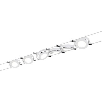 Paulmann 94106 - НАБІР 6xLED/4W Точковий світильник до мотузкової системи ROUNDMAC 230V білий