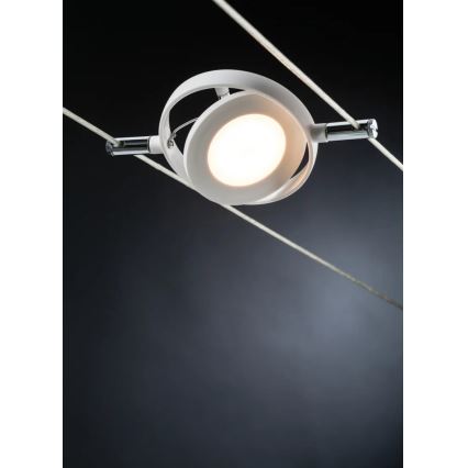 Paulmann 94106 - НАБОР 6xLED/4W Точечный светильник для подвесной системы ROUNDMAC 230V белый