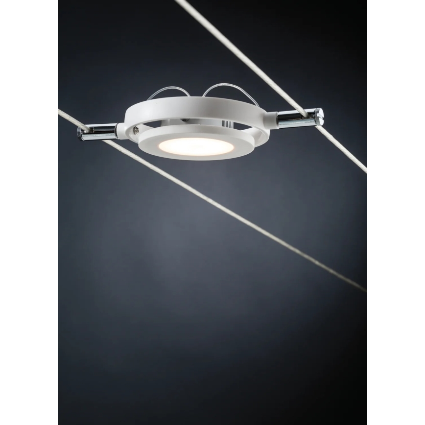 Paulmann 94106 - НАБОР 6xLED/4W Точечный светильник для подвесной системы ROUNDMAC 230V белый