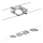 Paulmann 94107 - НАБОР 4×LED/4,3 Вт полный тросовый комплект MAC 230V, матовый хром