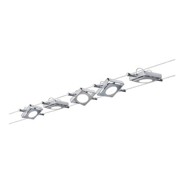 Paulmann 94108 - НАБІР 5xLED/4,3W Точковий світильник для трекової системи MAC 230V матовий хром