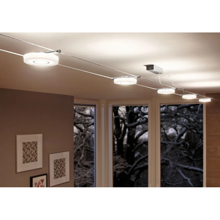 Paulmann 94109 - Комплект 5xLED/4,3W, повна тросова система MAC 230V, біла