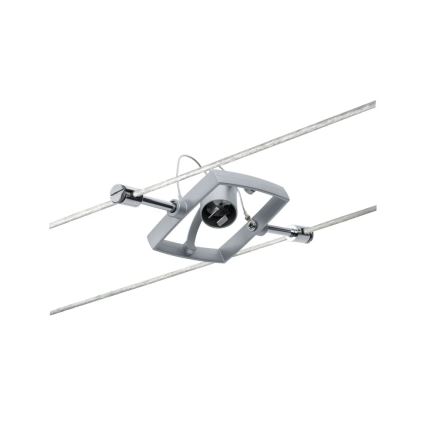 Paulmann 94132 - 1xGU5,3/10W Точковий світильник для тросової системи MAC 12В матовий хром