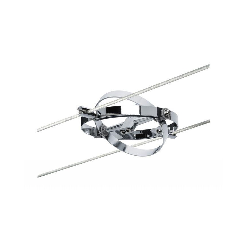 Paulmann 94137 - 1xGU5,3/10W Точечный светильник для трековой системы CARDAN 12V блестящий хром