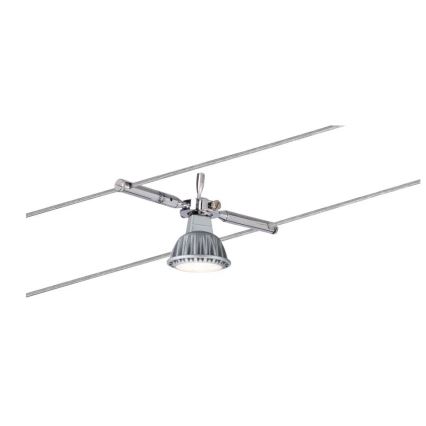 Paulmann 94147 - 1xGU5,3/10W Точковий світильник для тросової системи TOGO 12V матовий хром