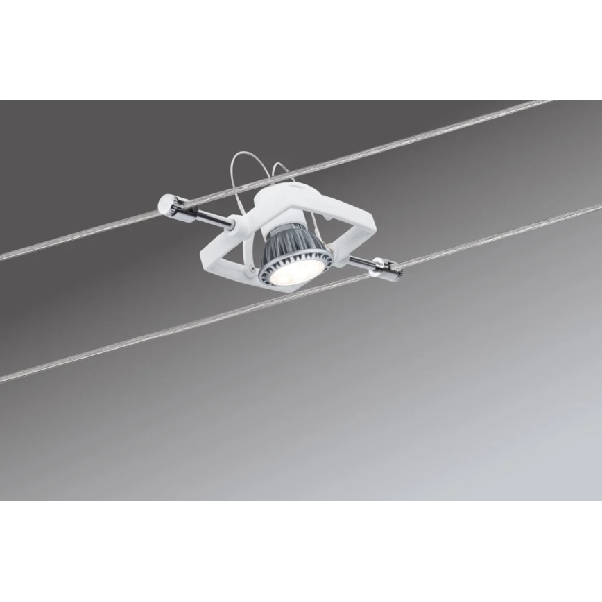 Paulmann 94149 - НАБІР 5xGU5,3/10W Точковий світильник до мотузкової системи TECH 230V білий