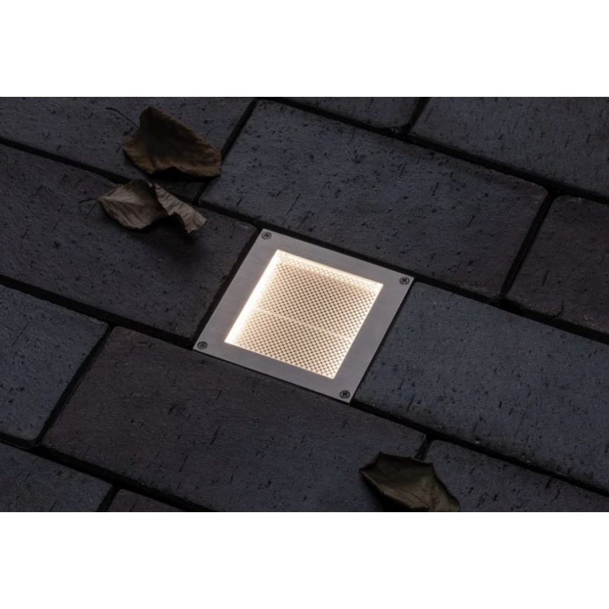 Paulmann 94238 - LED/0,7W IP67 Тротуарный светильник на солнечной батарее с датчиком ARON 3,7V
