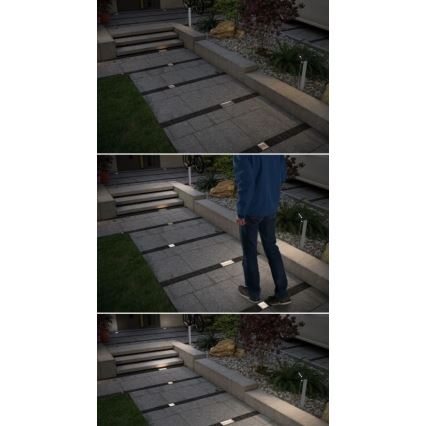 Paulmann 94238 - LED/0,7W IP67 Тротуарный светильник на солнечной батарее с датчиком ARON 3,7V
