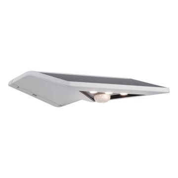 Paulmann 94244 - LED/1,2 Вт IP44 Солнечный настенный светильник с датчиком YOKO 3,7 В 1800 мА·ч белый