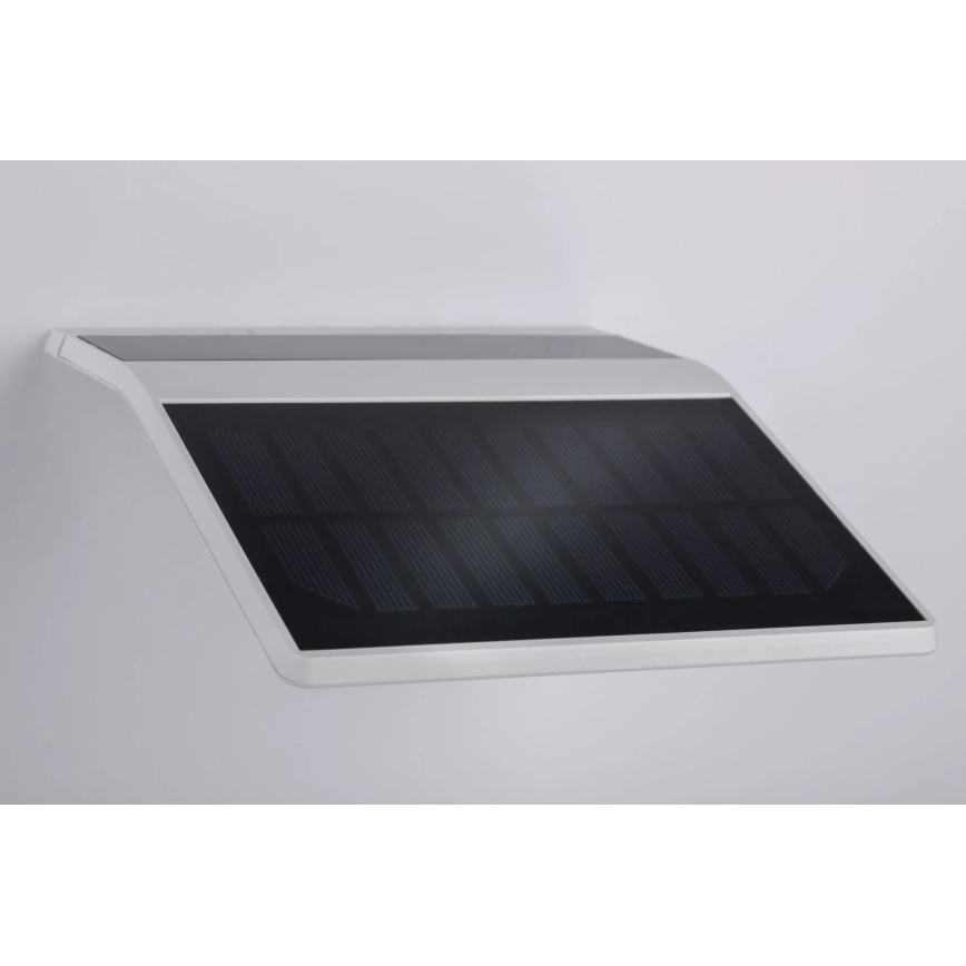 Paulmann 94244 - LED/1,2 Вт IP44 Солнечный настенный светильник с датчиком YOKO 3,7 В 1800 мА·ч белый
