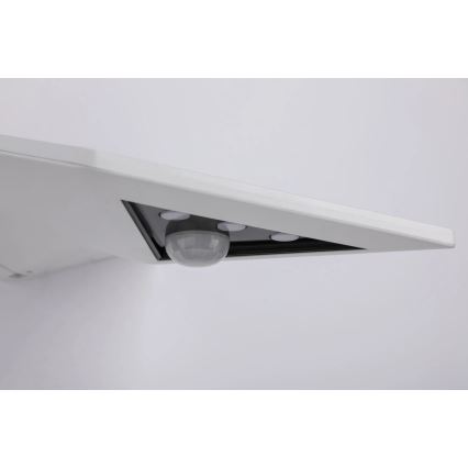 Paulmann 94244 - LED/1,2 Вт IP44 Солнечный настенный светильник с датчиком YOKO 3,7 В 1800 мА·ч белый