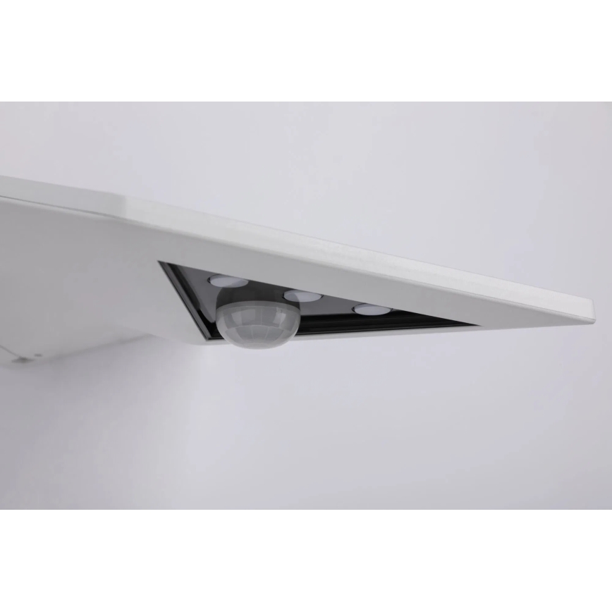 Paulmann 94244 - LED/1,2 Вт IP44 Солнечный настенный светильник с датчиком YOKO 3,7 В 1800 мА·ч белый
