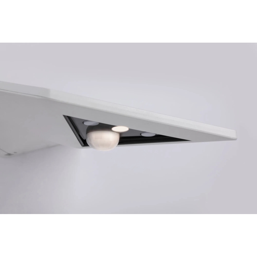 Paulmann 94244 - LED/1,2 Вт IP44 Солнечный настенный светильник с датчиком YOKO 3,7 В 1800 мА·ч белый