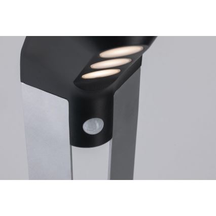 Paulmann 94252 - LED/1,2 Вт IP44 Сонячна вулична лампа з датчиком SOLEY 3,7 В 1800 мАг