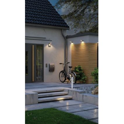 Paulmann 94252 - LED/1,2 Вт IP44 Сонячна вулична лампа з датчиком SOLEY 3,7 В 1800 мАг