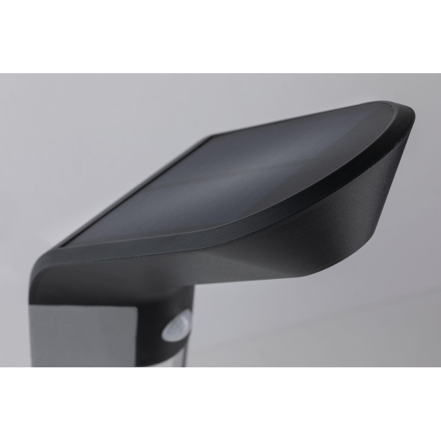 Paulmann 94252 - LED/1,2 Вт IP44 Сонячна вулична лампа з датчиком SOLEY 3,7 В 1800 мАг