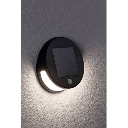 Paulmann 94265 - LED/3W IP44 Вуличний світильник з датчиком на сонячній батареї HELENA 3,7V