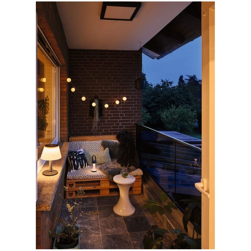 Paulmann 94267 - LED/1,3W IP44 Уличная лампа с регулированием яркости CUPULINO 5V 2000 mAh