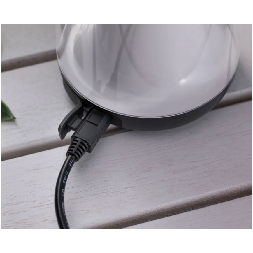Paulmann 94267 - LED/1,3W IP44 Вулична лампа з регулюванням яскравості CUPULINO 5V 2000 mAh