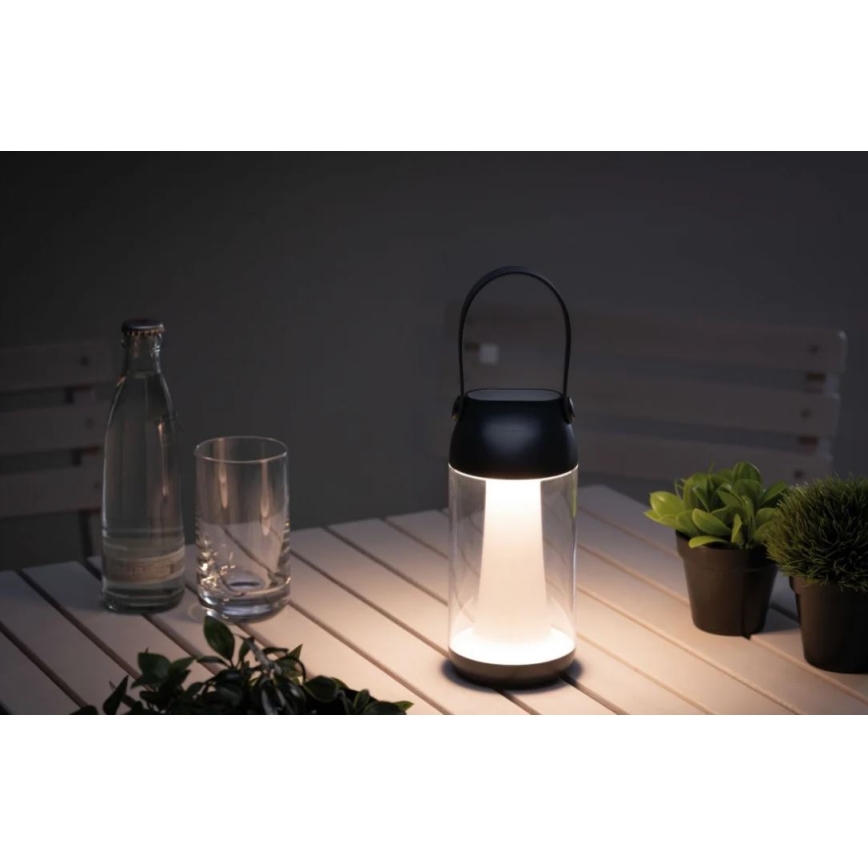 Paulmann 94267 - LED/1,3W IP44 Вулична лампа з регулюванням яскравості CUPULINO 5V 2000 mAh
