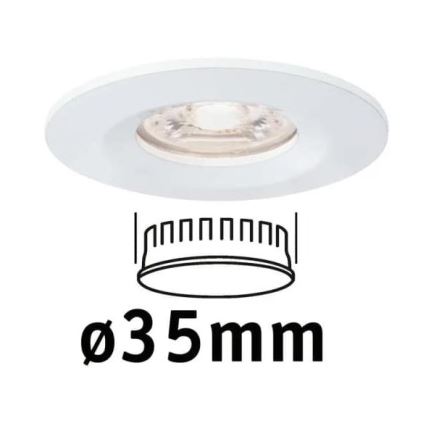 Paulmann 94298 - LED/4W IP44 Вбудований стельовий світильник для ванної COIN 230V