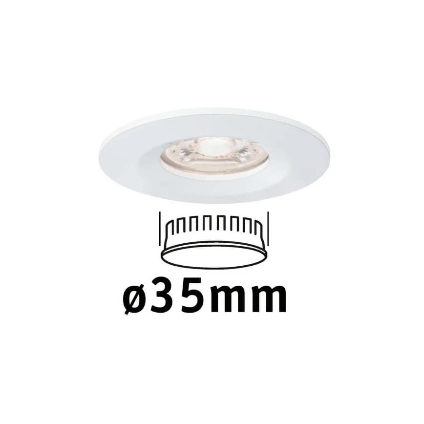 Paulmann 94298 - LED/4W IP44 Вбудований стельовий світильник для ванної COIN 230V