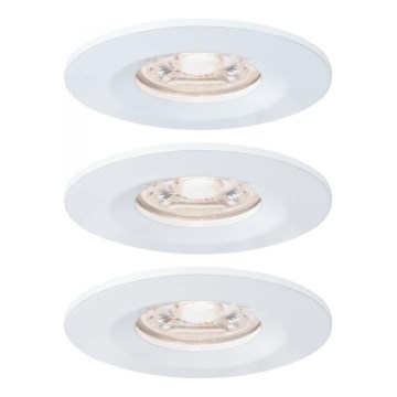 Paulmann 94299 - НАБІР 3xLED/4W IP44 Вбудований стельовий світильник для ванної NOVA 230V