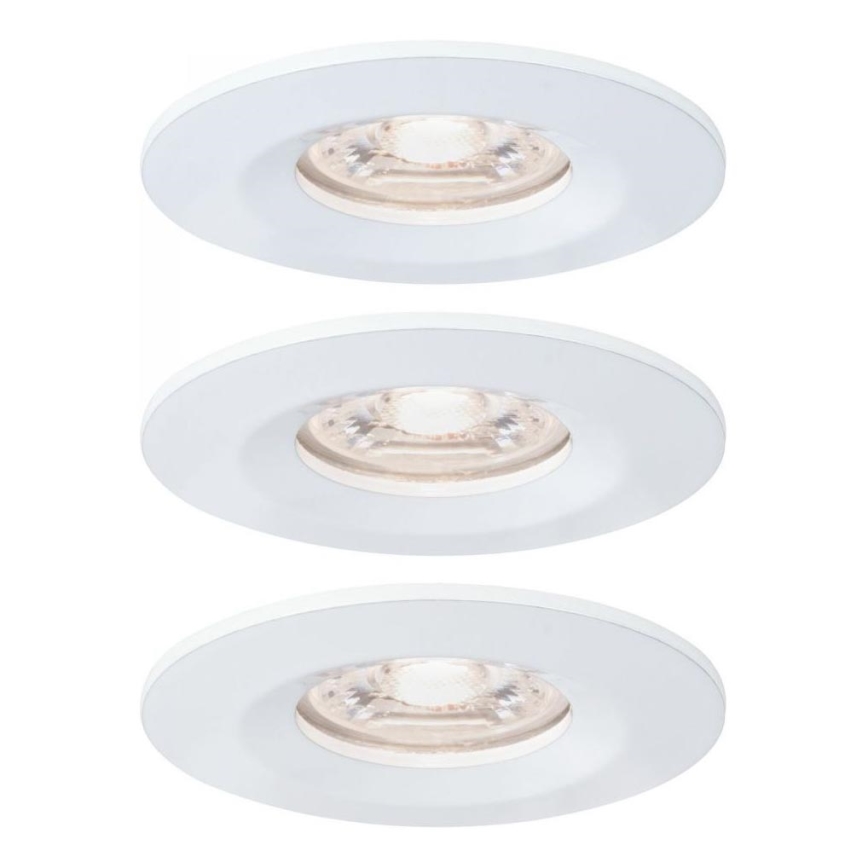 Paulmann 94299 - НАБІР 3xLED/4W IP44 Вбудований стельовий світильник для ванної NOVA 230V