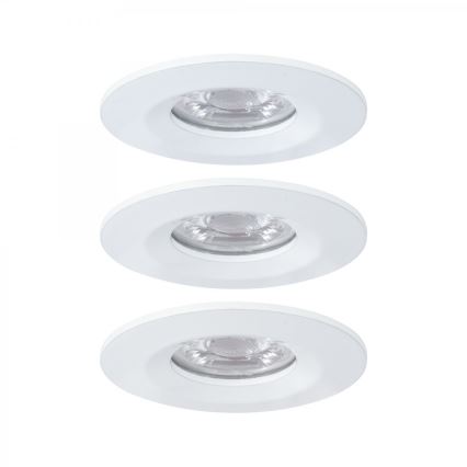 Paulmann 94299 - НАБІР 3xLED/4W IP44 Вбудований стельовий світильник для ванної NOVA 230V