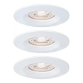 Paulmann 94299 - НАБОР 3xLED/4W IP44 Встроенный светильник для ванной комнаты NOVA 230V